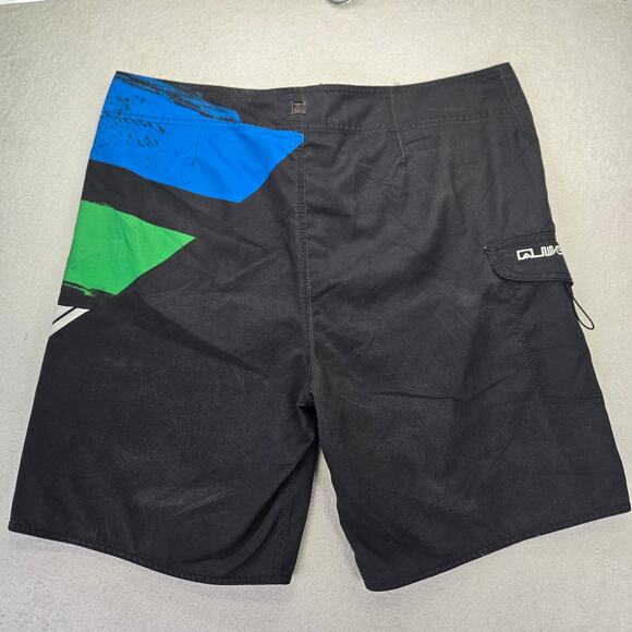 Quicksilver Board Shorts Mens 40 Y2k Swim Trunks Beach Swim Drawstring 10" - Picture 2 of 10